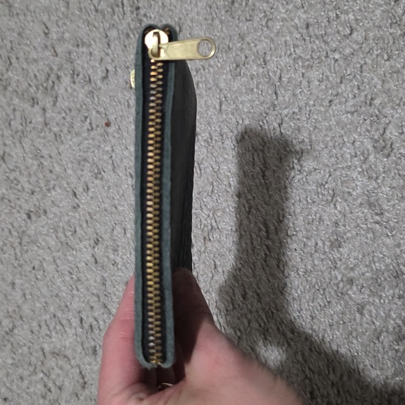 New Portland Leather Goods PLG Double Zip Pouch Coin Purse Ponderosa Green - Picture 6 of 7